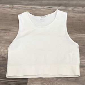 Streetwear Society White Ribbed Crop Tank